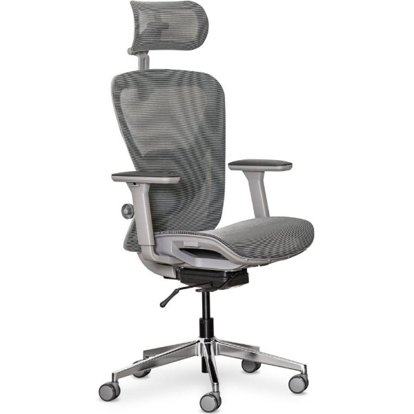 Фото - Крісло офісне Mealux Q1 Air Grey (HF Q-1 M/G)